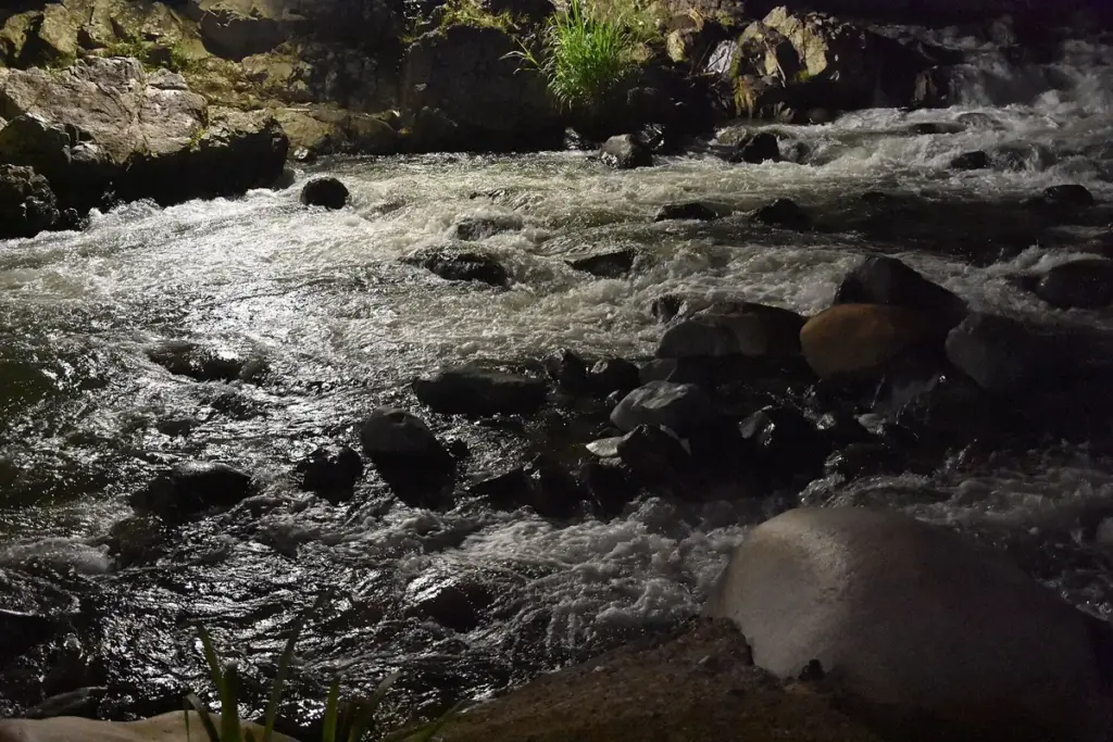 Río Jimenoa corriendo entre rocas y vegetación en Jarabacoa